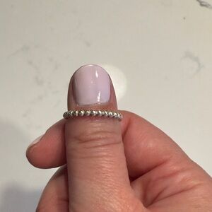 James Avery Silver Beaded Ring